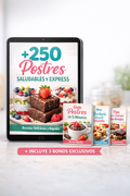 +25O POSTRES  EXPRESS Y SALUDABLES